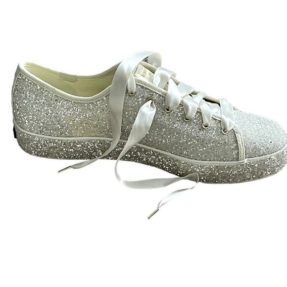 KEDS X KATE SPADE TRIPLE KICK  ALL OVER GLITTER SNEAKERS - Picture 9 of 9